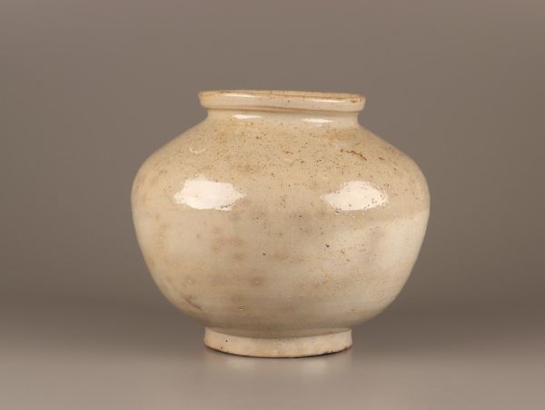 古美術 朝鮮古陶磁器 李朝 白磁 壷 時代物 極上品 初だし品 C3061_画像2