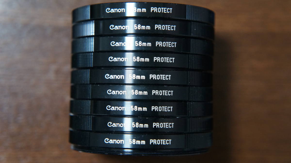 [58mm] Canon PROTECT プロテクター フィルター FD New FDレンズに 380円/枚_画像1