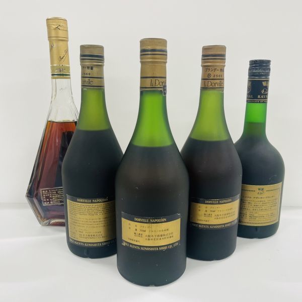 R247-3333 ■【未開栓】L.DORVILLE ドーヴィル NAPOLEON RAYNAL. レイナル 特級 COGNAC コニャック ブランデー 40％/700ml 5点まとめ 酒 ②_画像3