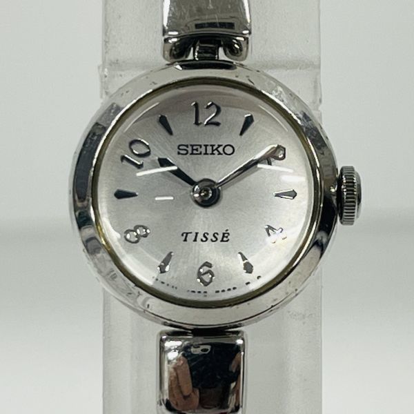 S217-T9-1304 SEIKO セイコー TISSE QUARTZ クォーツ 1E20-2130 レディース 腕時計 ケース/取扱説明書付き 2針 アナログ シルバー 時計 ②_画像1