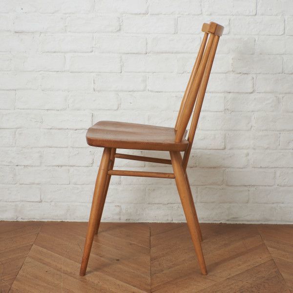 IZ75341F★ercol スティックバックチェア ヴィンテージ 英国 アーコール エルム ウィンザーチェア 曲木 椅子 コムバック ダイニングチェア_画像3