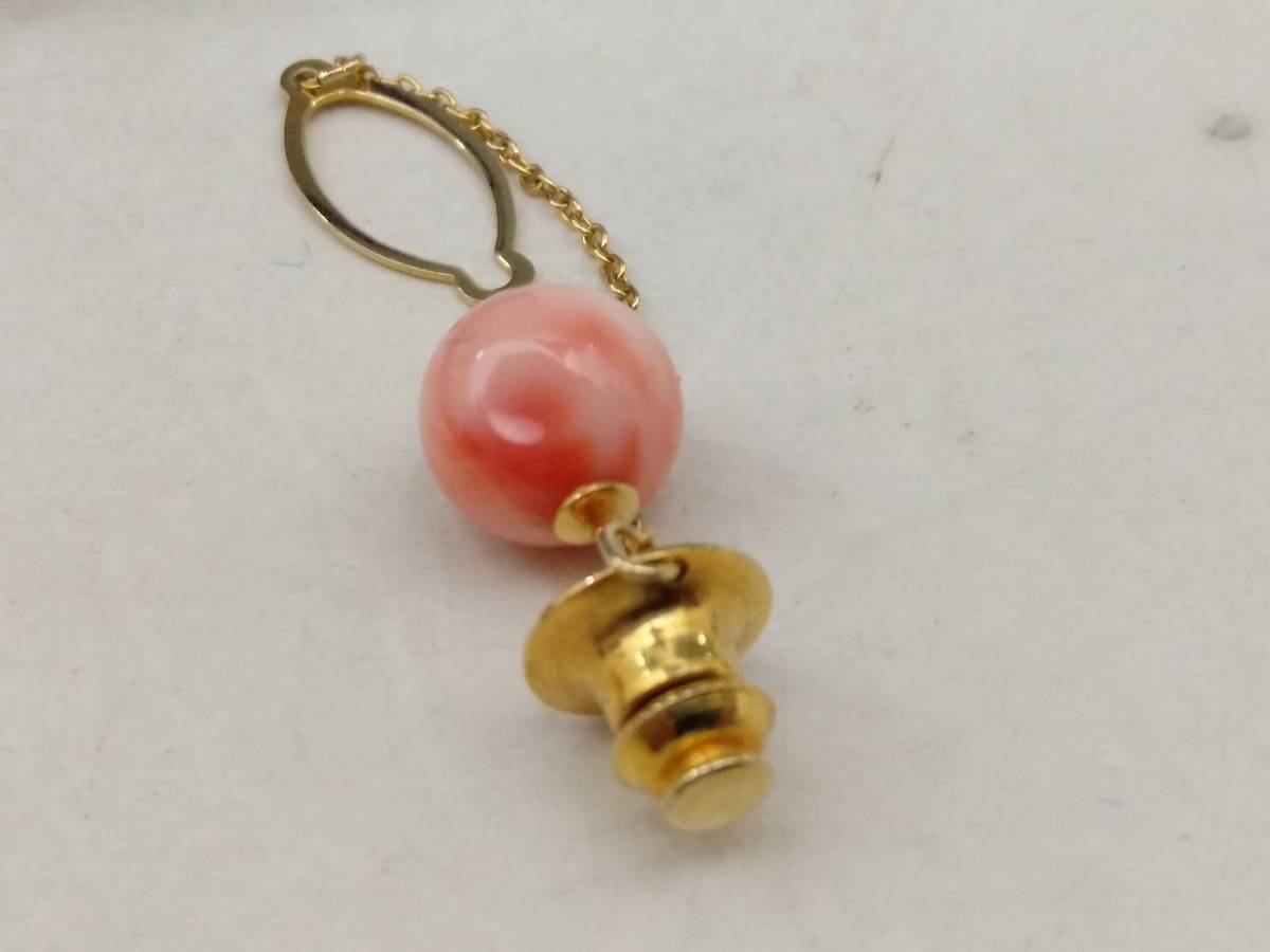 0515-0002　中古★宝石 ジュエリー jewelry 珊瑚　ネクタイピン　サンゴ_画像9