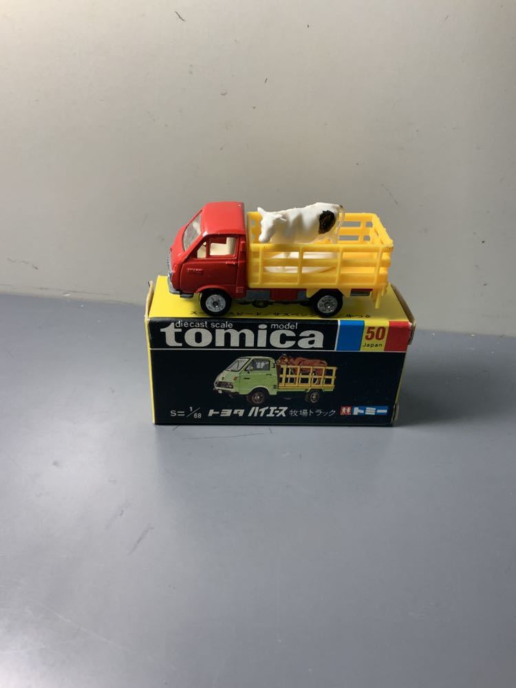 Tomica黑匣子日本製造Hiace牧場軌道卡車 原文:トミカ 黒箱 日本製 ハイエース 牧場トラック 牛