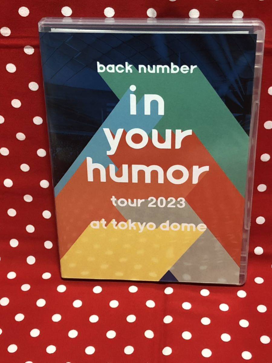 back number バックナンバー / in your humor tour 2023 at 東京ドーム (DVD) バックナンバー_画像1