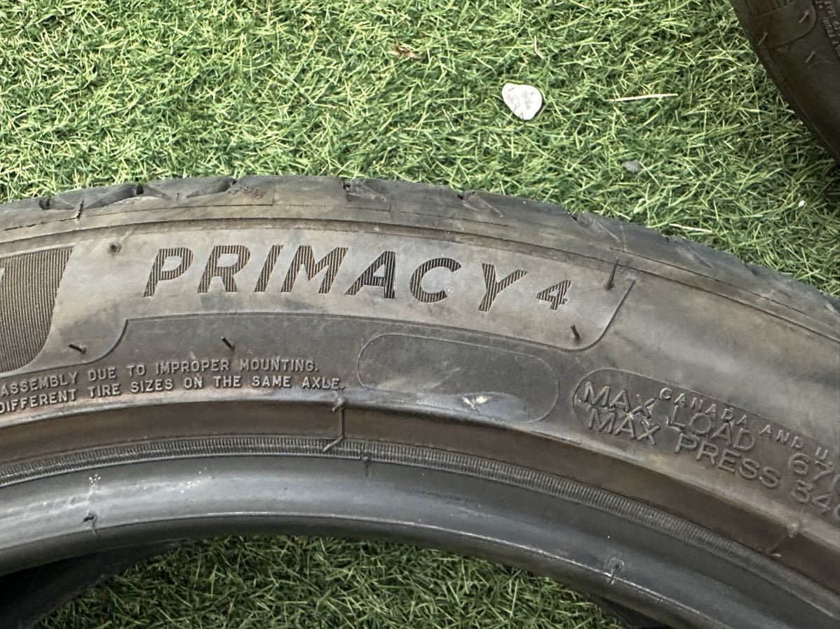 バリ溝 ミシュラン 225/45R17 PRIMACY4 2本セット 中古タイヤ 2020年製 IS オーリス ゴルフ A3 などに_画像5