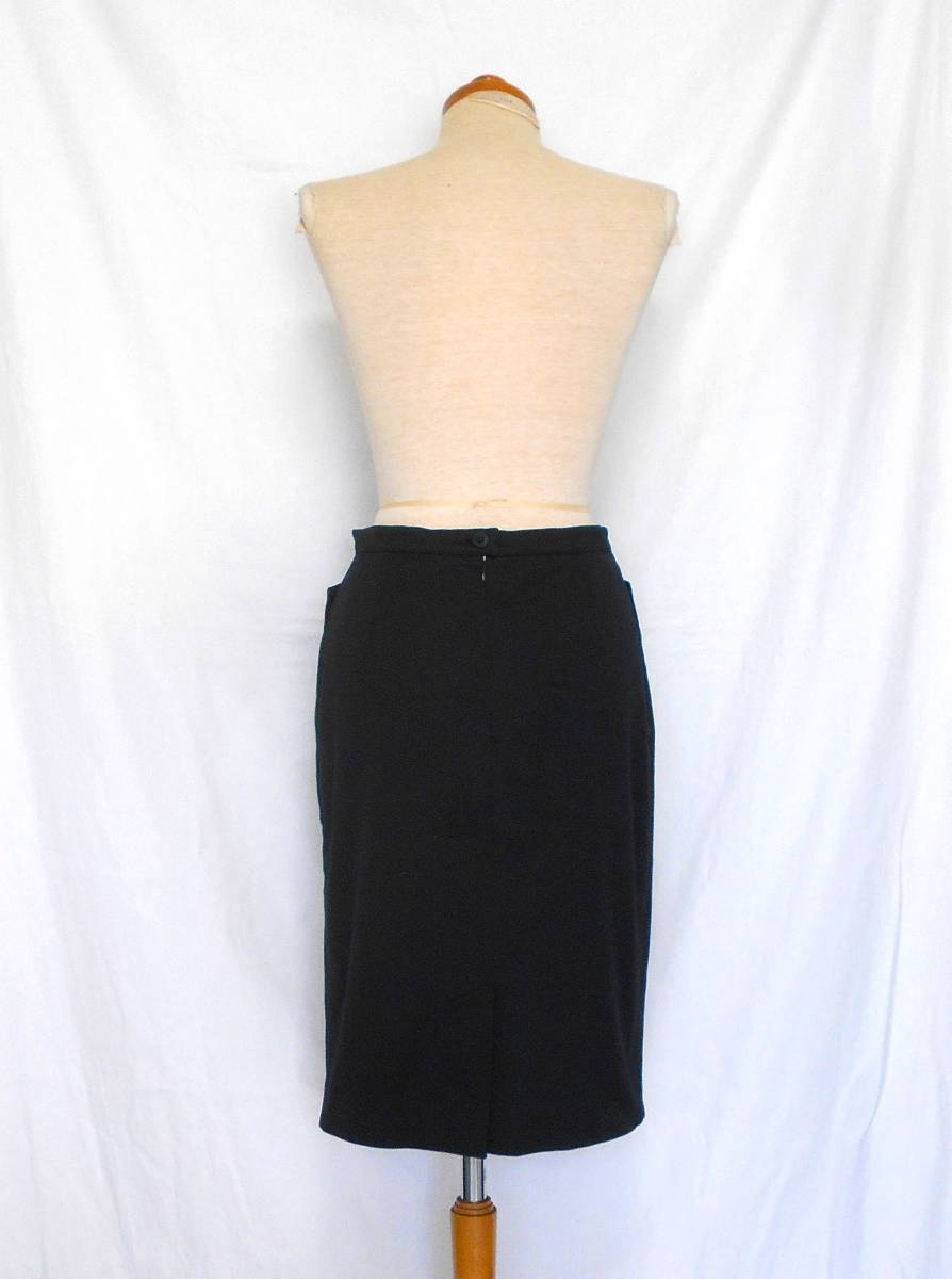 ( postage included! ) agnes b. Agnes B black cotton Blend stretch skirt ( made in Japan black cotton lak chin ceremony ...)