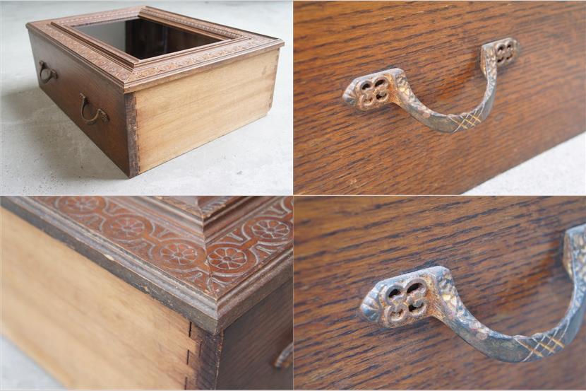  Франция античный UPCYCLE drawer showcase/ античный витрина / ювелирные изделия кейс / античный рама / античный выдвижной ящик / магазин 