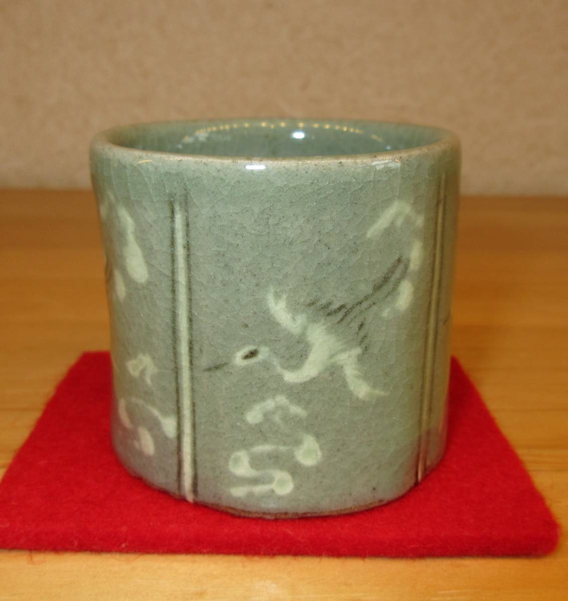 ヤフオク! - 【逢絢亭】茶道具 蓋置 高麗 青磁 雲鶴蓋置 廣州窯 共箱...
