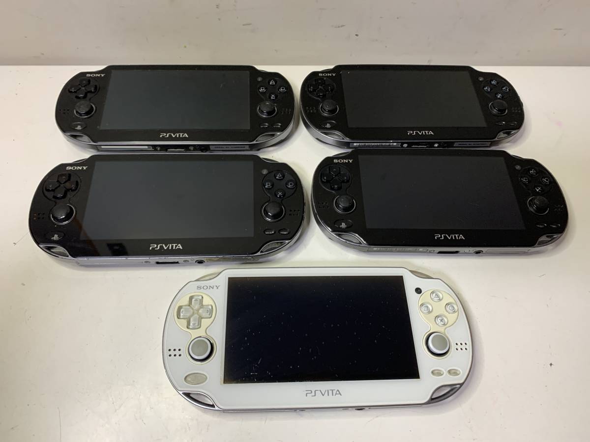 ★SONY PS VITA PCH-1100 PCH-1000 ゲーム機 本体 5点 セット ジャンク_画像1