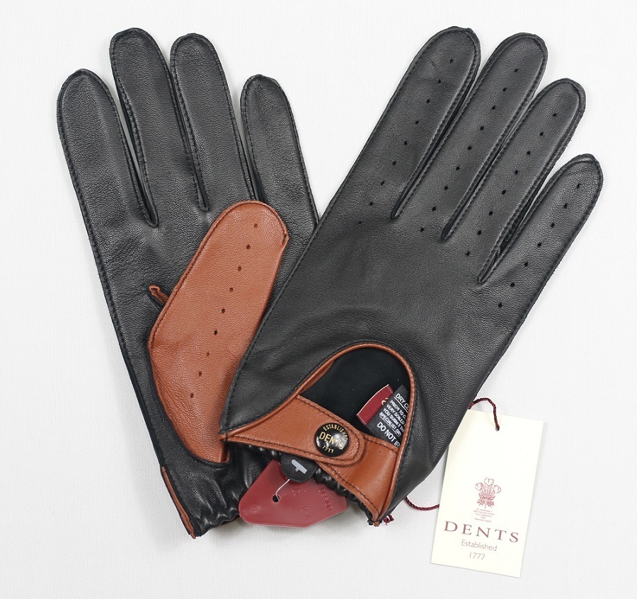  new goods tentsuDENTS driving gloves L size Black/High Tan