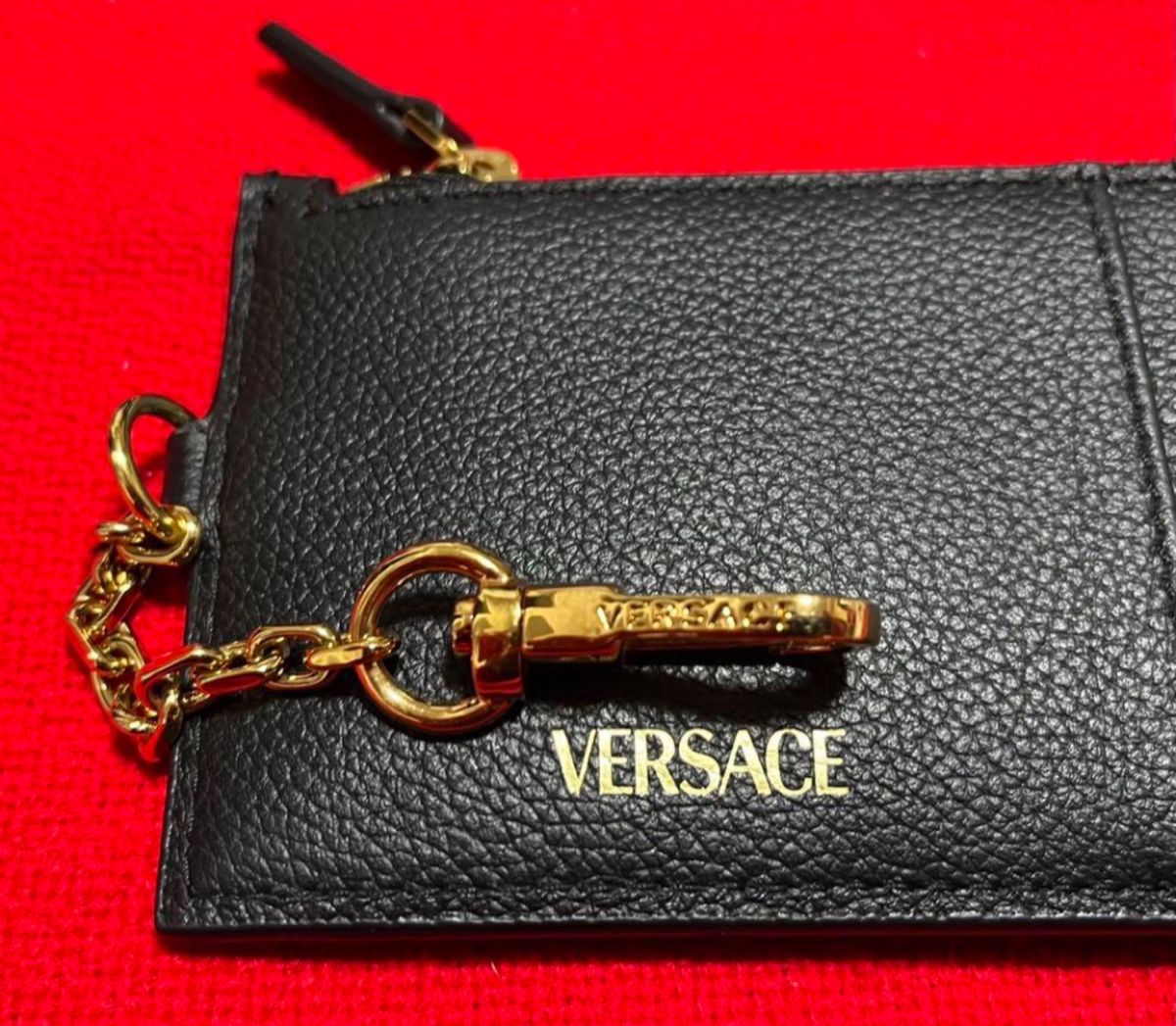 定価61600円.新品本物】 VERSACE ベルサーチ　メドゥーサ　コインケース　カードケース　財布　名刺入れ　本革　レザー　金