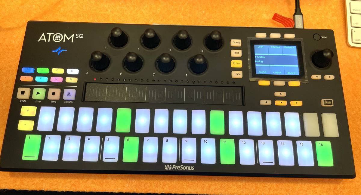 Presonus ATOM SQ Studio One Ableton Live MIDIコントローラー _画像3