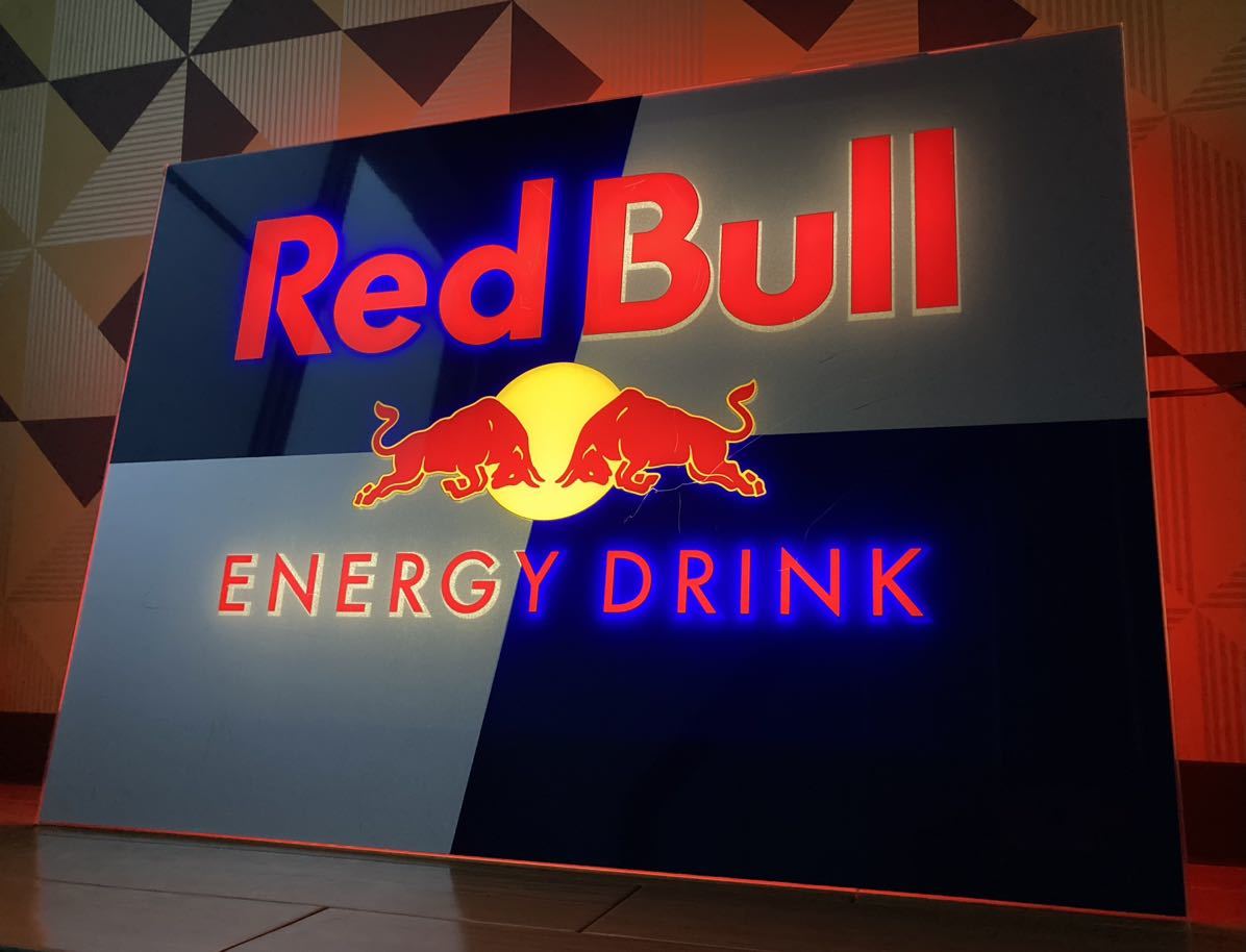 レッドブル 巨大 ビンテージ アメリカン ネオン サイン RED BULL 電飾 電光 看板 ランプ ガレージ ダイナー ライト 雑貨 インテリア 壁掛け_画像1