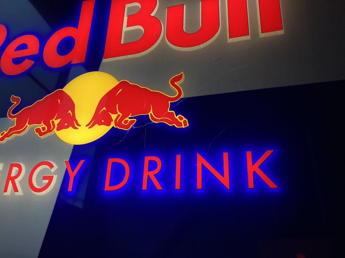 レッドブル 巨大 ビンテージ アメリカン ネオン サイン RED BULL 電飾 電光 看板 ランプ ガレージ ダイナー ライト 雑貨 インテリア 壁掛け_画像5