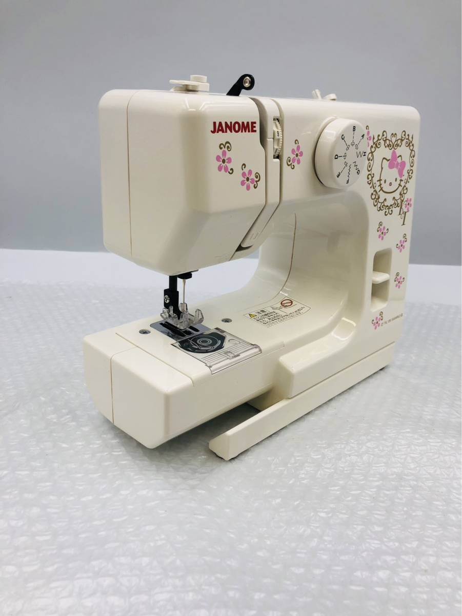 美品【ハローキティ 】JANOME KT-35 ジャノメミシン HELLO KITTY コンパクトミシン_画像2