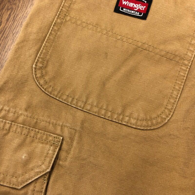 【EK055】Wrangler W36 L32 カーゴパンツ ワークパンツ ベージュ メンズブランド古着 ラングラー 送料無料_画像9