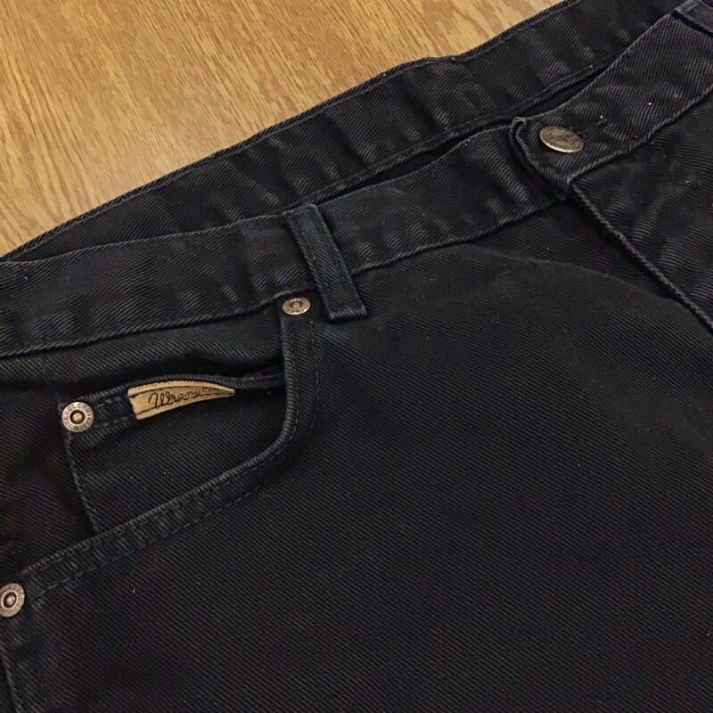 【EK139】Wrangler W34 L32 ブラック ジーンズ ジーパン デニムパンツ 黒色 メンズブランド古着 ラングラー 送料無料_画像9