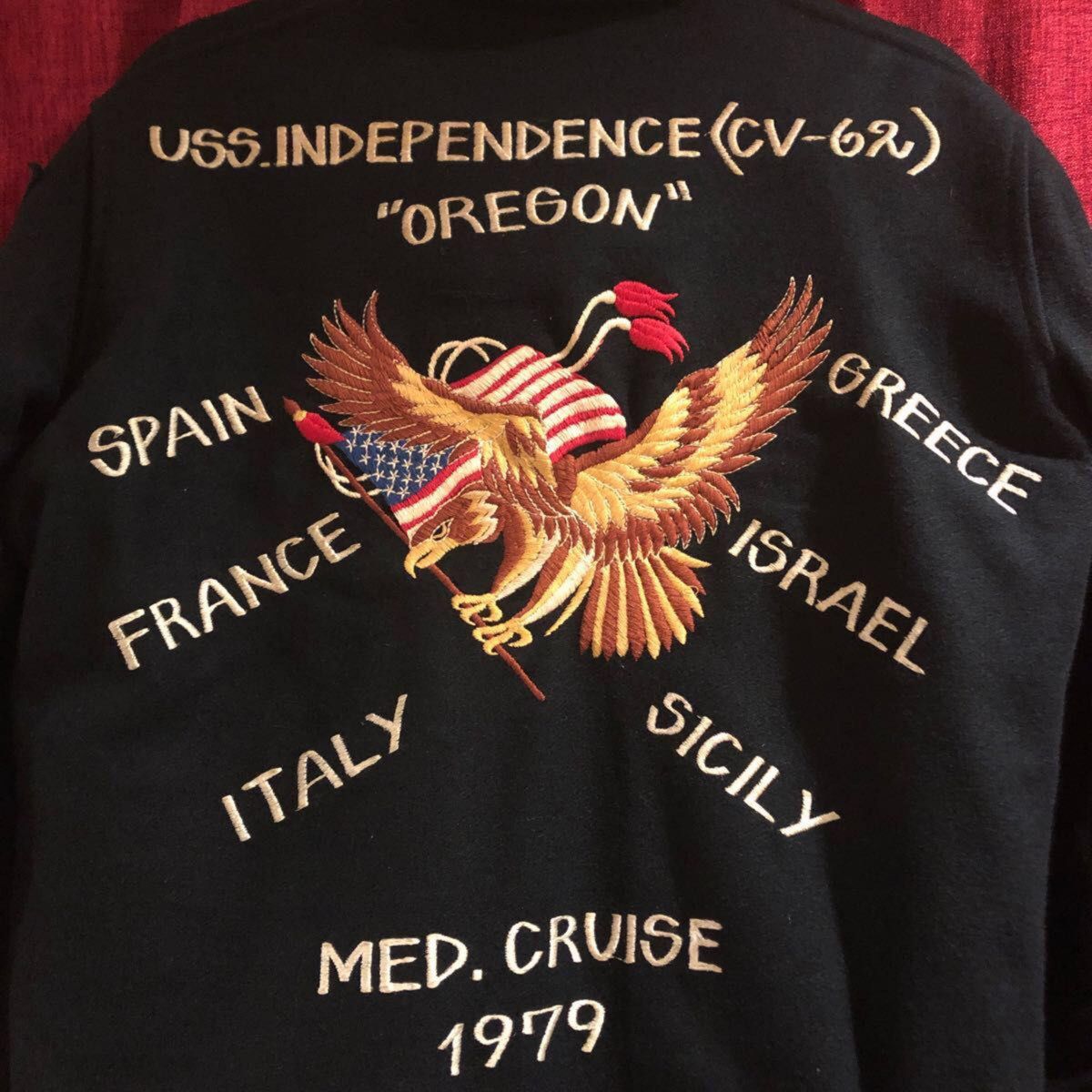 70's U S NAVY ツアージャケット スーベニアジャケット cruise 70's U S NAVY ツアージャケット スーベニアジャケット cruise