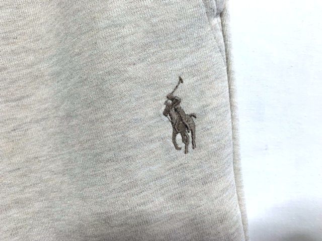 ★美品　POLO RALPH LAUREN ラルフローレン　ポニー刺繍 ダンボールニット ジョガーパンツ ベージュ XS_画像3