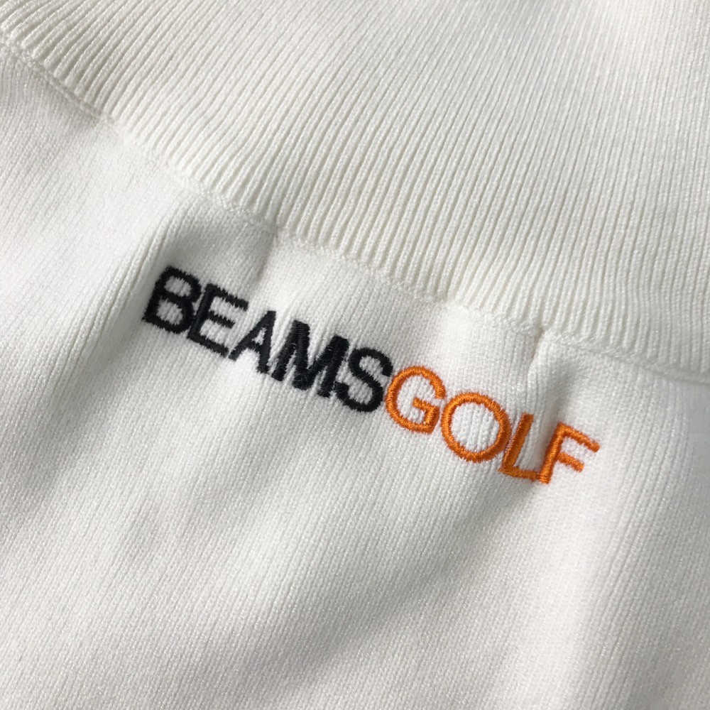 【1円】BEAMS GOLF ビームスゴルフ ハーフジップ ベスト ホワイト系 M [240101030530]_画像4