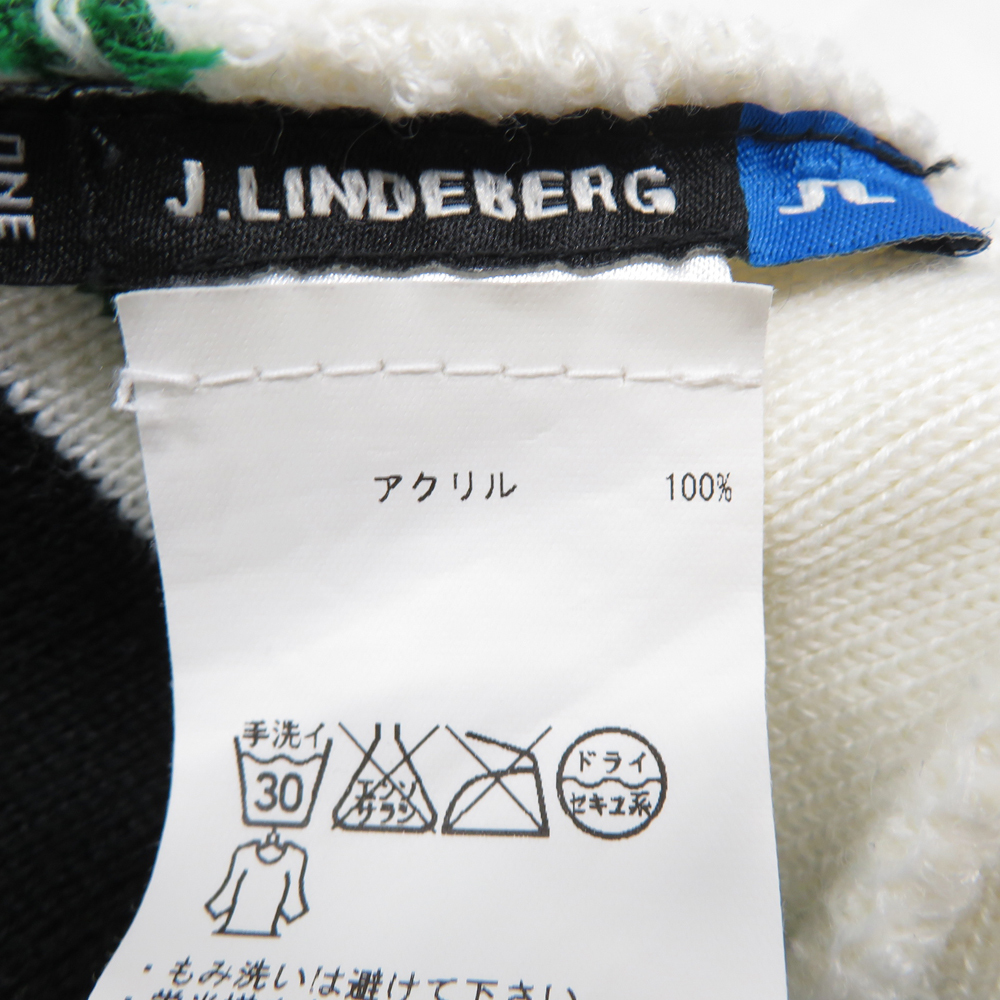 J.LINDEBERG ジェイリンドバーグ ニット帽 ボーダー柄 ブラック系 [240001961256] ゴルフウェア_画像7