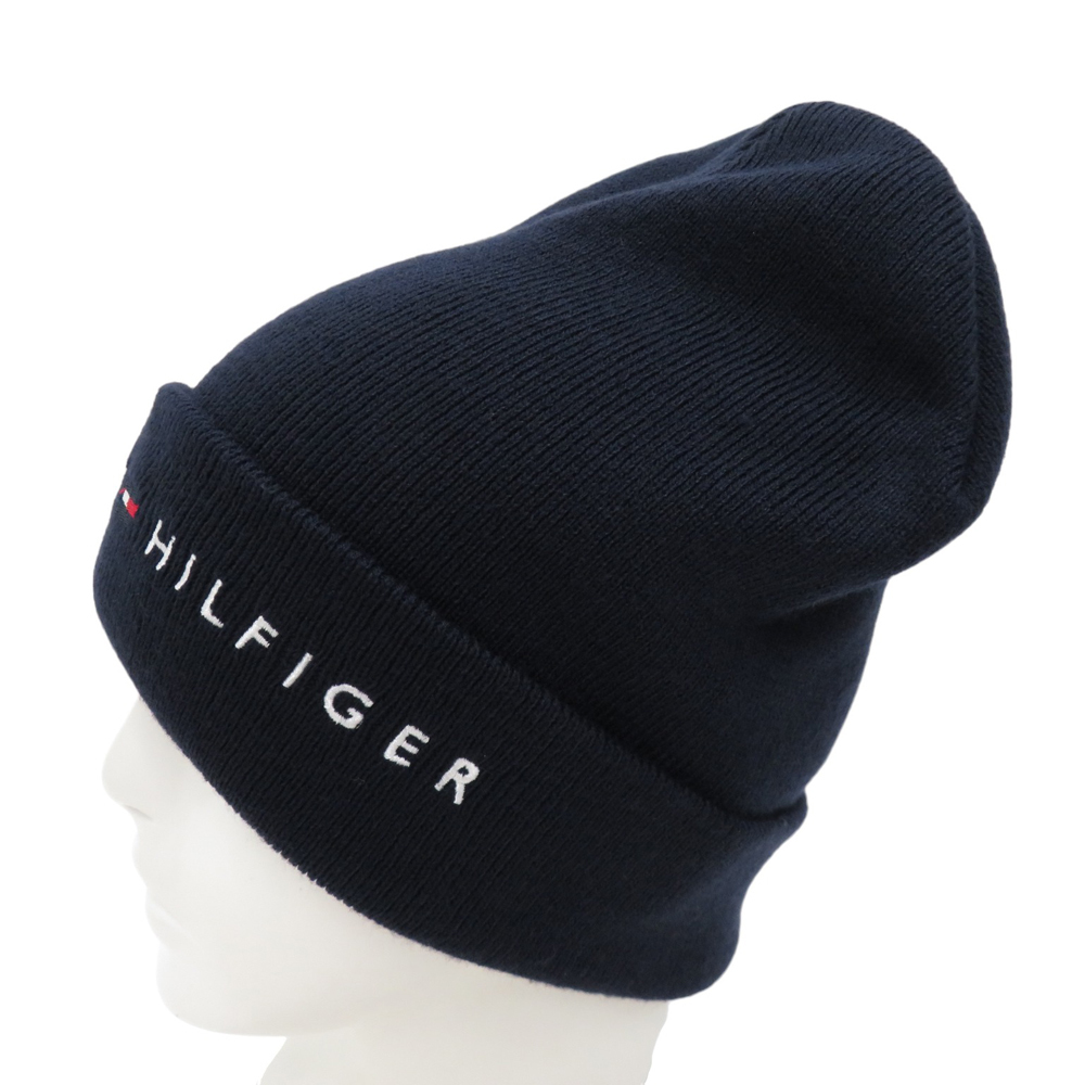 TOMMY HILFIGER GOLF トミー ヒルフィガーゴルフ ニット帽 ネイビー系 57 フリー [240101057597] ゴルフウェア_画像2