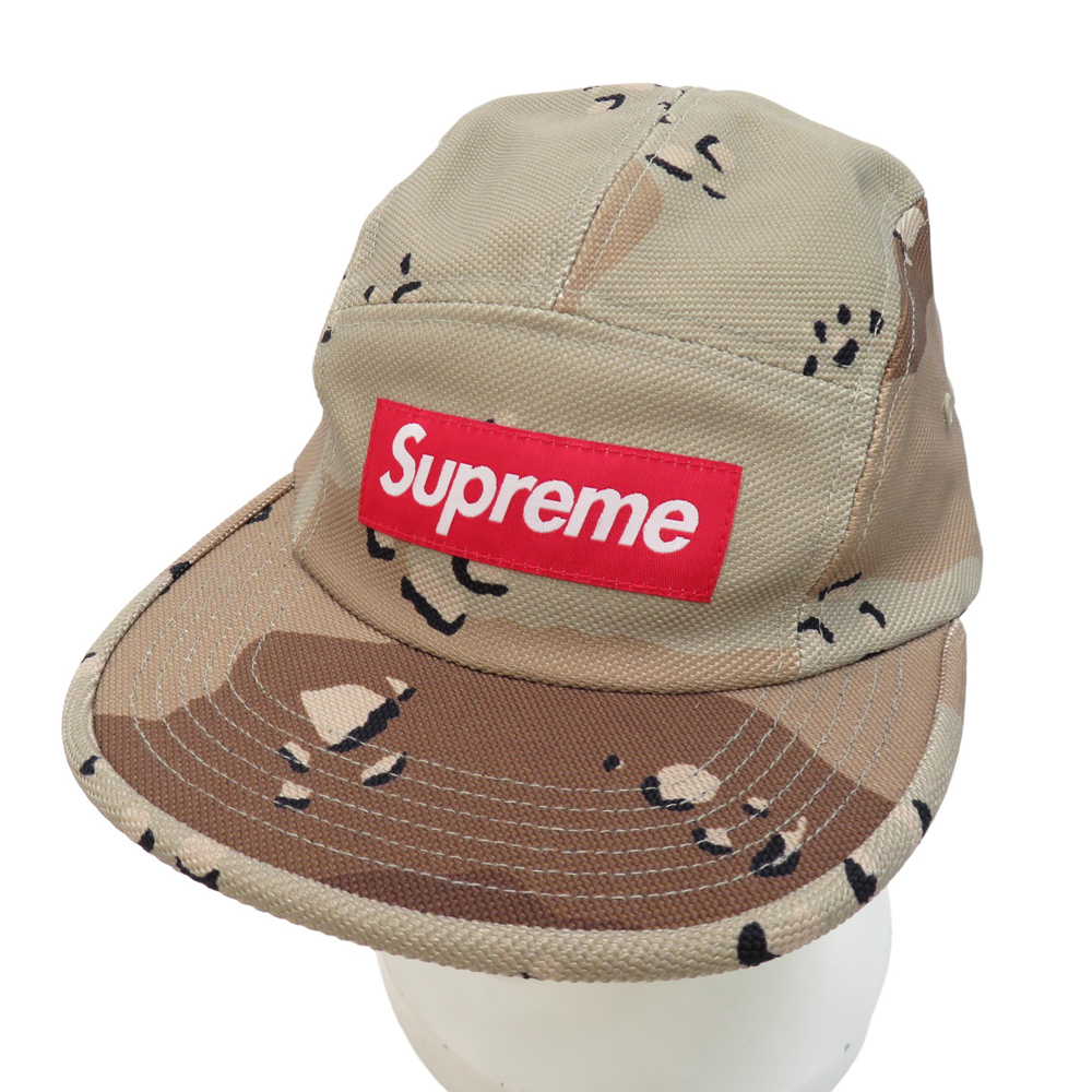 【1円】SUPREME シュプリーム 19FW Ballistic Nylon Camp Cap キャップ DESERT CAMO ベージュ系 ONE SIZE [240101009305]_画像1