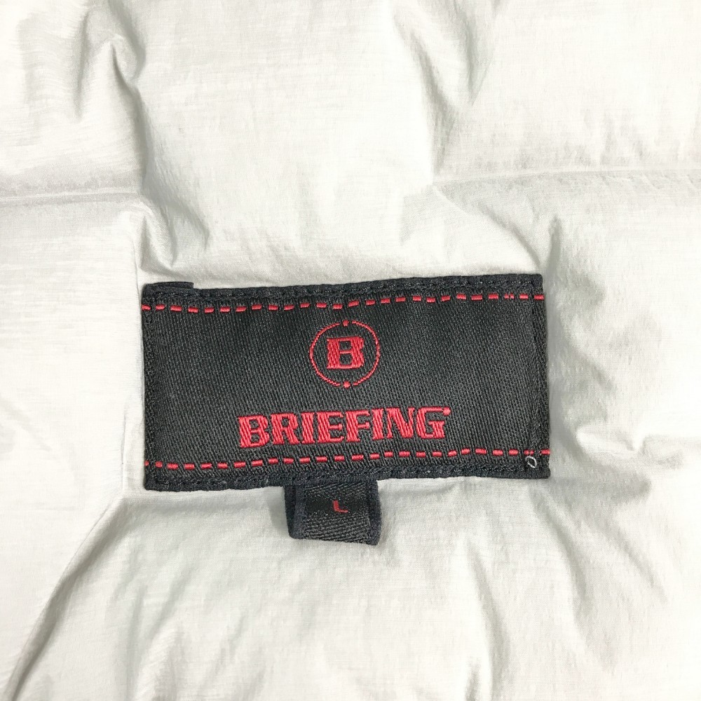 【1円】BRIEFING GOLF ブリーフィング 2021年 ダウン切替長袖ジップジャケット グレー系 L [240001820789]の画像5