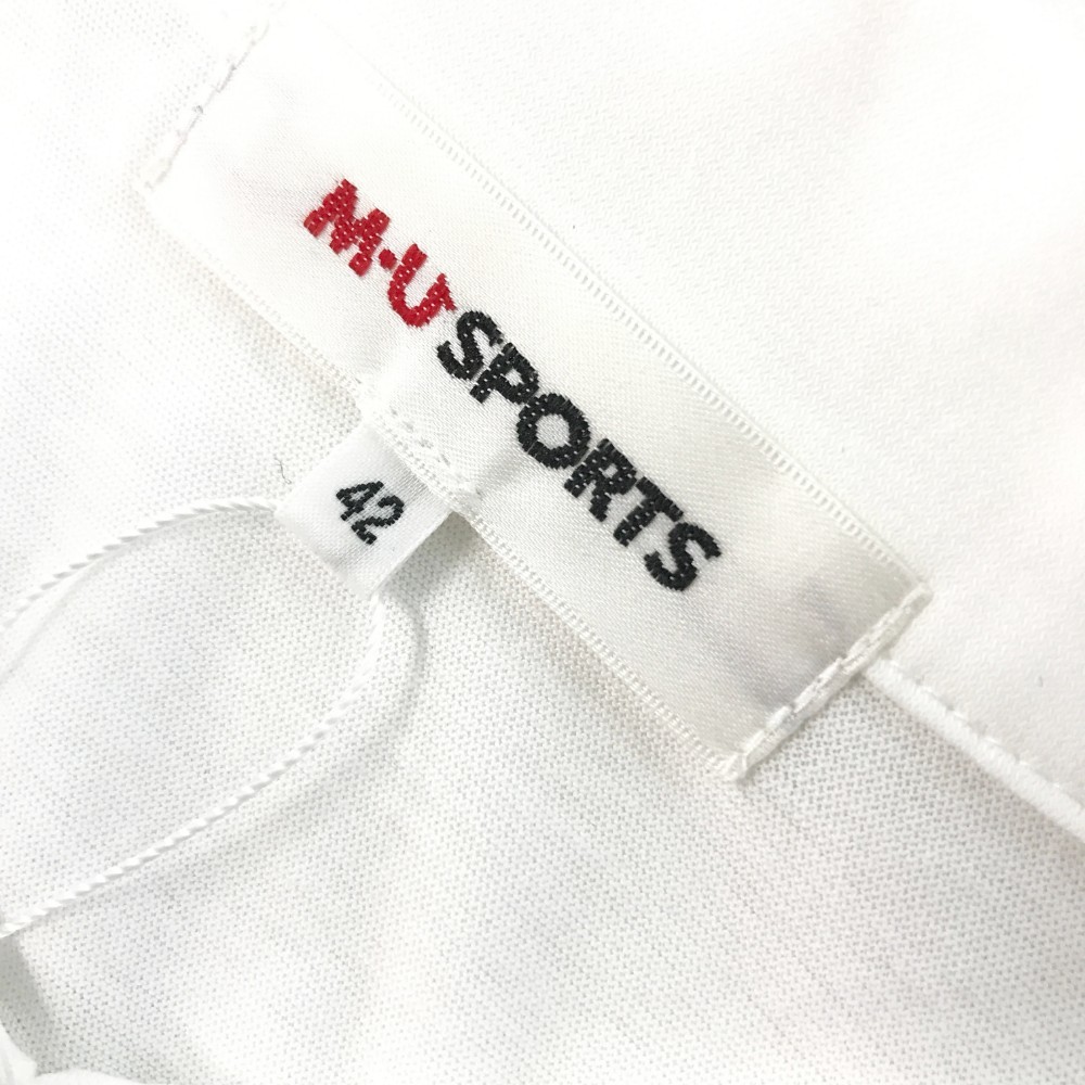 【新品】MU SPORTS エムユースポーツ 半袖ポロシャツ ホワイト系 42 [240001798080] ゴルフウェア レディース_画像5