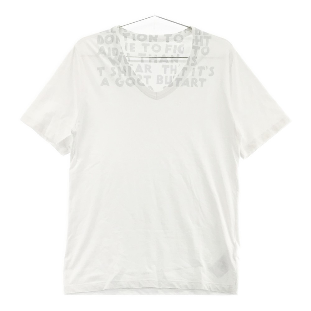 Maison Margielaメゾンマルジェラ AIDS LOGO Tee 半袖Tシャツ ホワイト系 S [240001737210] メンズ