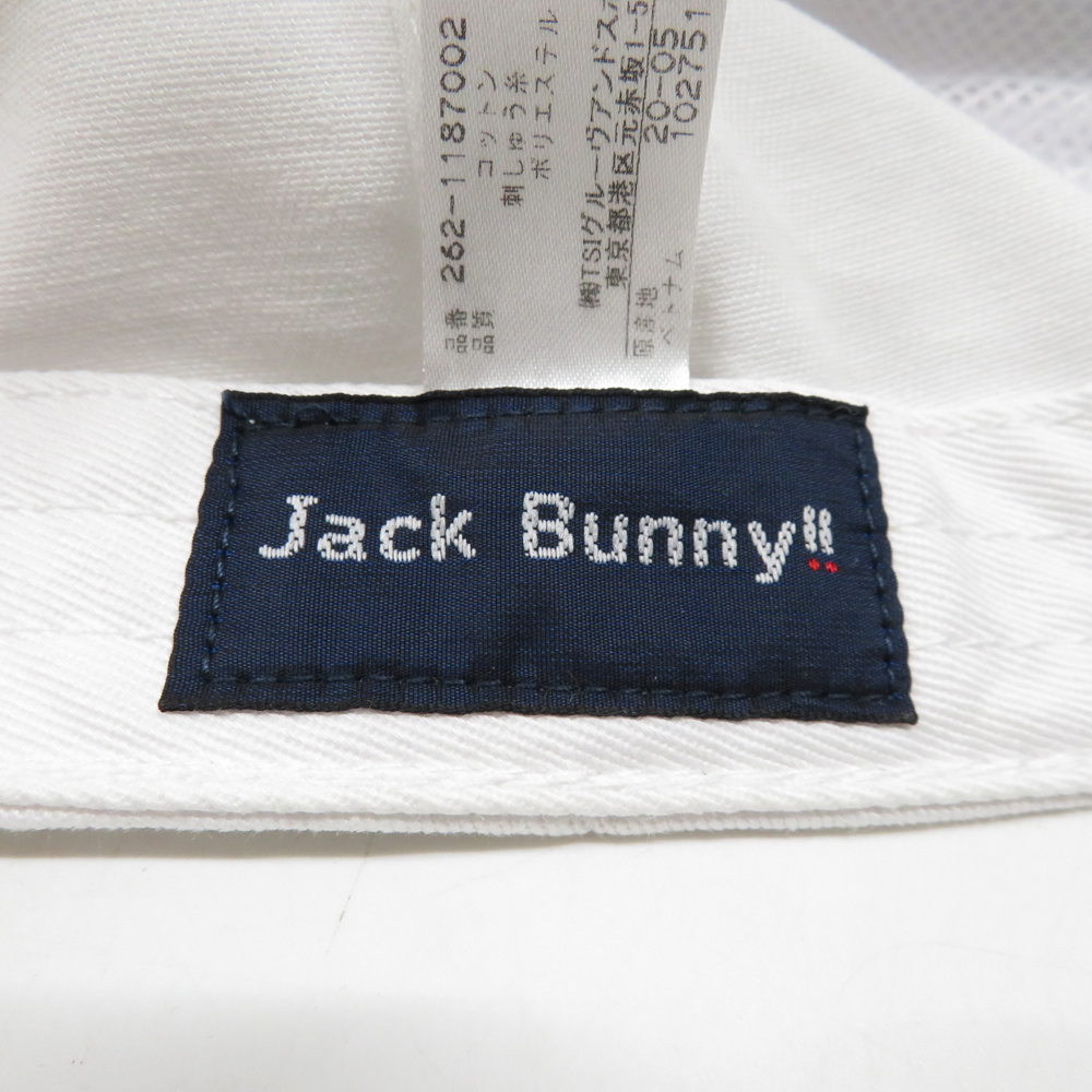 JACK BUNNY ジャックバニー キャップ ホワイト系 FR [240101079613] ゴルフウェア_画像5