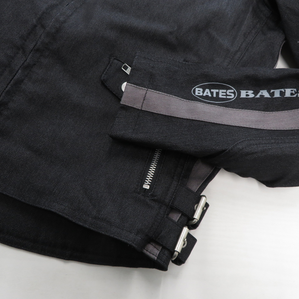 【１円】BATES ベイツ ライディング デニムジャケット ブラック系 XL [240101041224]_画像5