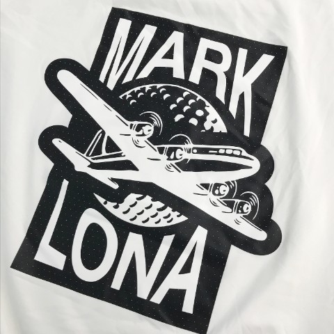 MARK&LONA マークアンドロナ 2023年モデル 半袖Tシャツ プリント ホワイト系 46 [240101052739] ゴルフウェア メンズ_画像3