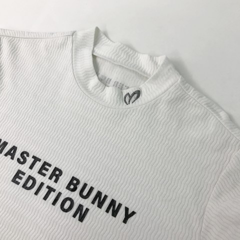 MASTER BUNNY EDITION マスターバニーエディション ロゴプリント ハイネック Tシャツ 2022年 ホワイト系 5 [240003000399] ゴルフウェア_画像3
