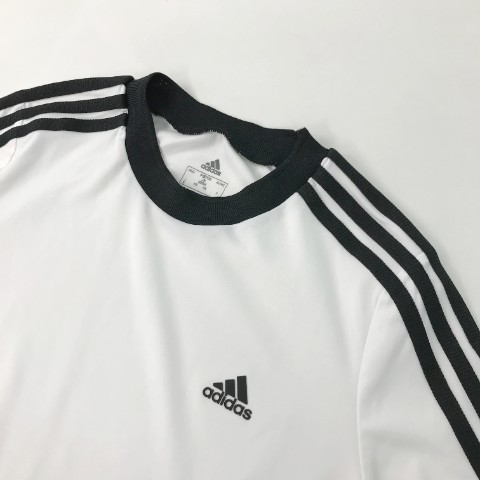 ADIDAS GOLF アディダスゴルフ 2022年モデル 半袖Tシャツ スリーストライプス ホワイト系 M [240101051290] ゴルフウェア レディース_画像3