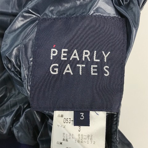 PEARLY GATES パーリーゲイツ 2way リバーシブル 中綿ハーフジップブルゾン ネイビー系 3 [240001937392] ゴルフウェア メンズ_画像6