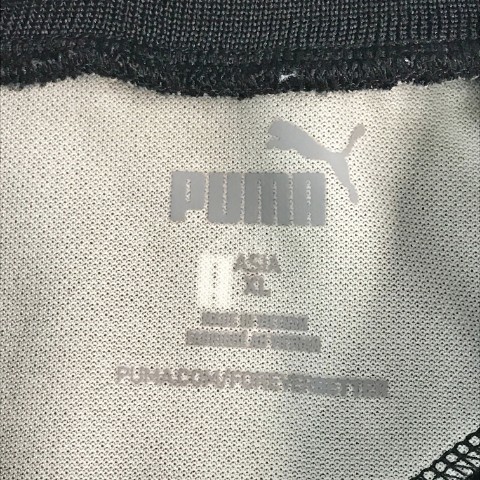 PUMA GOLF プーマゴルフ 2022年モデル ハイネック 半袖Tシャツ 3Dロゴ ブラック系 XL [240101062875] ゴルフウェア レディース_画像6