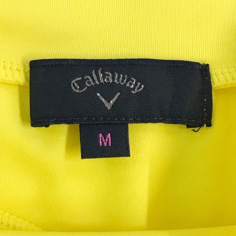CALLAWAY キャロウェイ 2022年モデル ハイネック 半袖Tシャツ イエロー系 M [240101063120] ゴルフウェア レディース_画像6