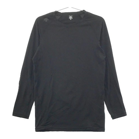 【1円】DESCENTE GOLF デサントゴルフ中田英寿 長袖インナーTシャツ ブラック系 L [240001837583]_画像1