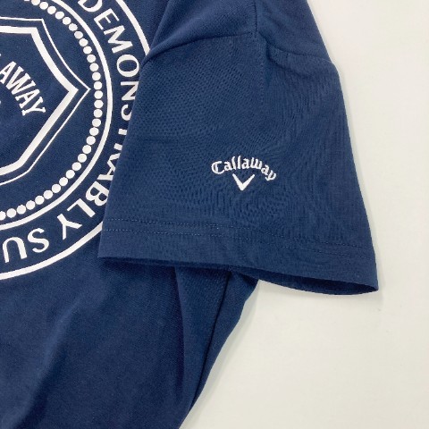 CALLAWAY Callaway 2023 год короткий рукав с высоким воротником футболка темно-синий серия M [240101061350] Golf одежда женский 