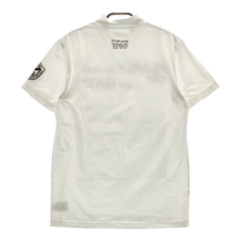 PEARLY GATES パーリーゲイツ 2022年モデル ハイネック 半袖Tシャツ ロゴ ホワイト系 4 [240101066370] ゴルフウェア メンズ_画像2