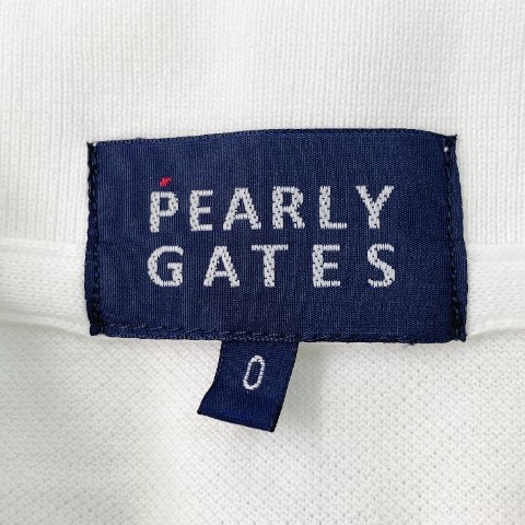 PEARLY GATES パーリーゲイツ 半袖ポロシャツ 総柄 ホワイト系 0 [240101064307] ゴルフウェア レディース_画像4