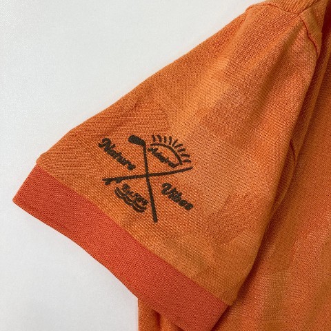 ADMIRAL アドミラル 半袖ポロシャツ カモフラ柄 オレンジ系 LL [240101064318] ゴルフウェア メンズの画像6