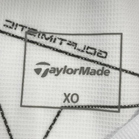 TAYLOR MADE テーラーメイド 2023年モデル ハイネック 半袖Tシャツ 総柄 ホワイト系 XO [240101064752] ゴルフウェア メンズ_画像8