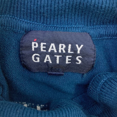 PEARLY GATES パーリーゲイツ タートルネック ニットセーター ネイビー系 1 [240101063791] ゴルフウェア レディース_画像5