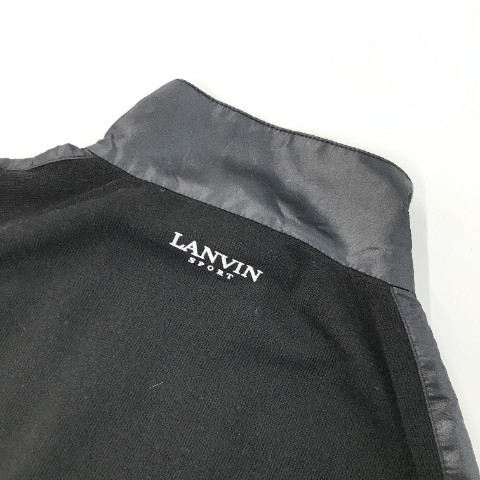 【1円】LANVIN SPORT ランバン スポール ハーフジップニット セーター ブラック系 38 [240001961316]_画像4