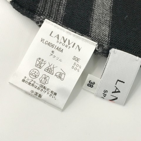 【1円】LANVIN SPORT ランバン スポール ニットセーター ブラック系 38 [240001972522]_画像4