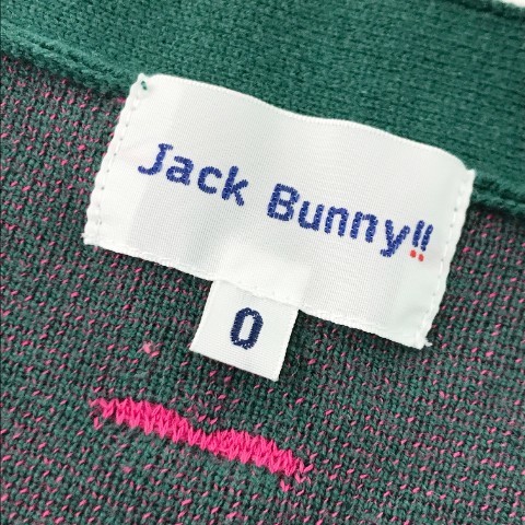 【1円】JACK BUNNY ジャックバニー ニットカーディガン リボン グリーン系 0 [240001996159]_画像5