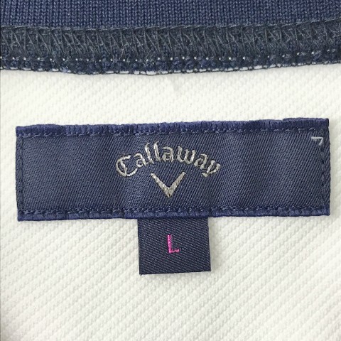 【1円】CALLAWAY キャロウェイ 長袖ジャケット 総柄 ホワイト系 L [240001998825]_画像6