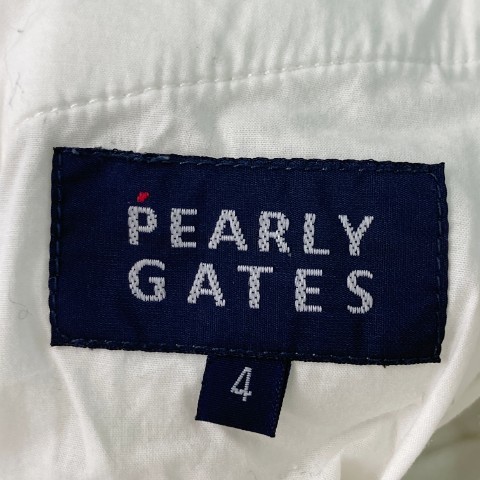 PEARLY GATES パーリーゲイツ ストレッチパンツ 潜水艦刺繍 総柄 ホワイト系 4 [240101063880] ゴルフウェア メンズ_画像5